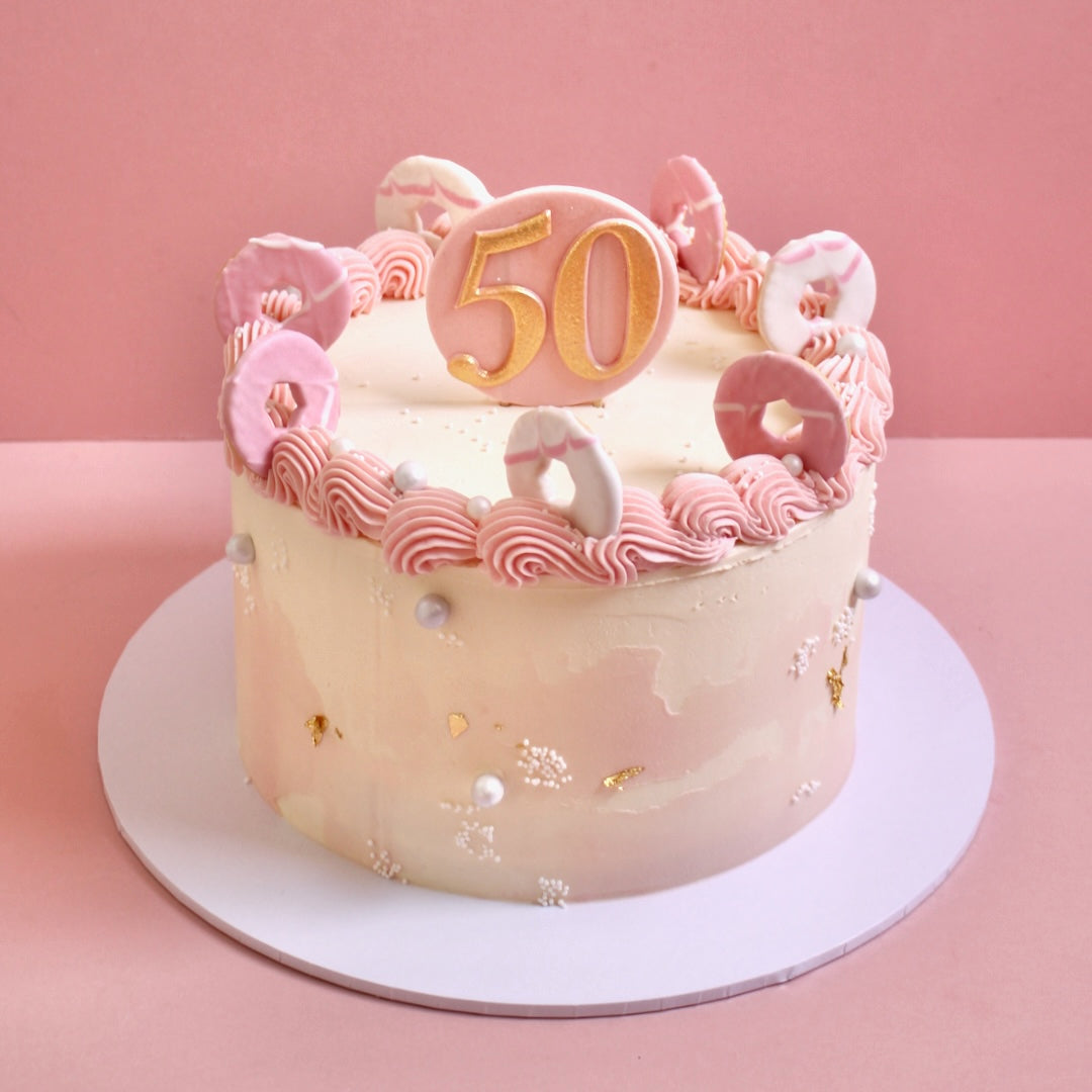 PARTY RING PINK VINTAGE CAKE