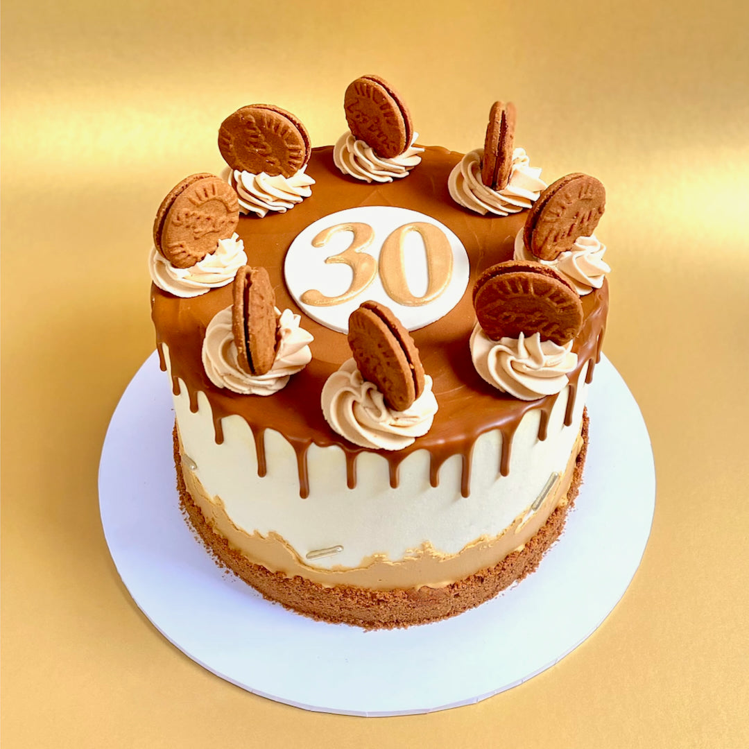 BISCOFF & CARAMEL LAYER CAKE