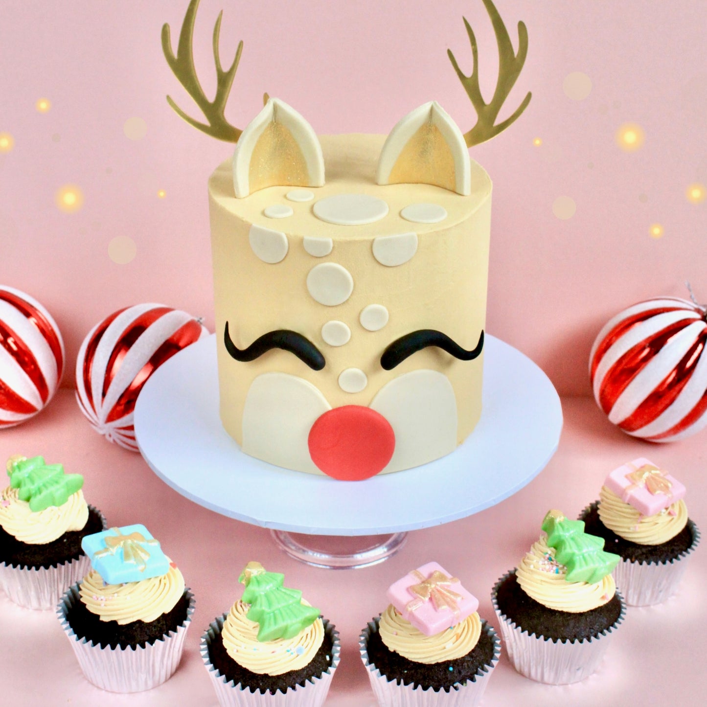 CHRISTMAS CHOCOLATE CUPCAKES GIFT SET