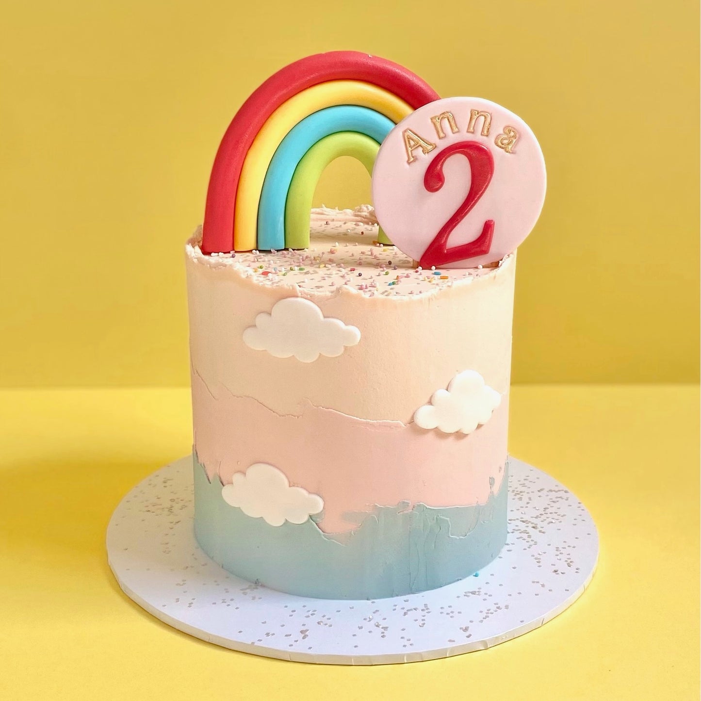 RAINBOW CLOUD BIRTHDAY CAKE