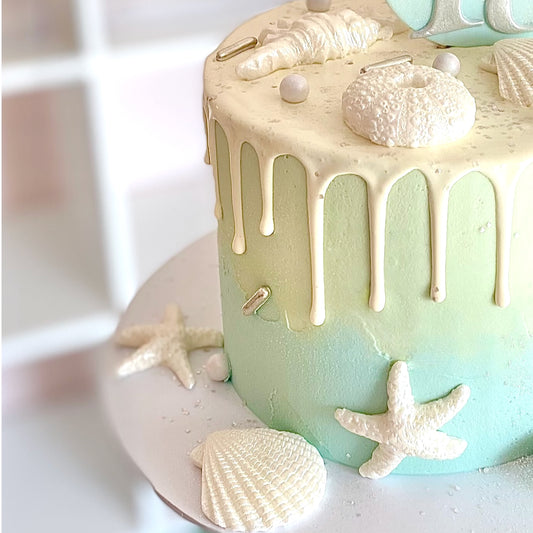 Shell beach cake