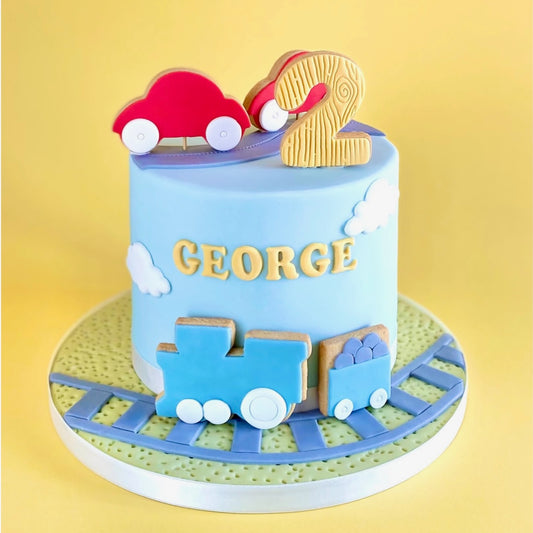 TRANSPORT CUSTOM BIRTHDAY CAKE