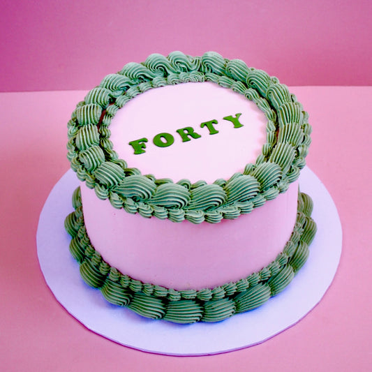 VINTAGE TWO COLOUR CAKE