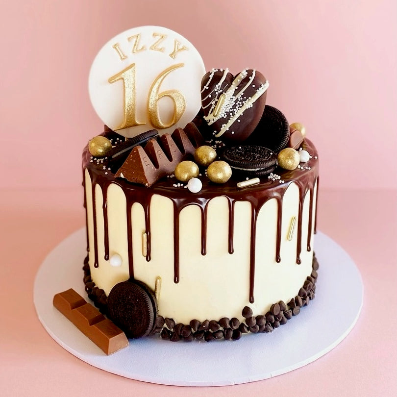 CHOCOLATE LOADED DRIP CAKE